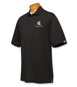 Michigan State Spartans B&T CB DryTec Championship Polo - Black